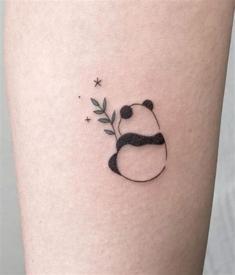 cute panda tattoo|More.